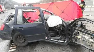 Wypadek na autostradzie A1