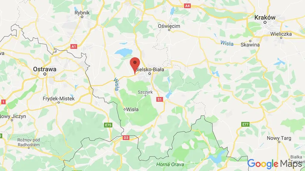 Wypadek na drodze S52