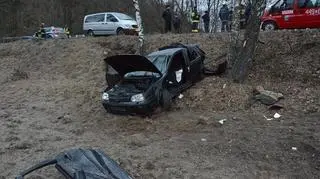 Wypadek na trasie Sierakowice-Lębork 