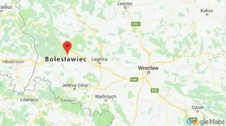 Wypadek przy drodze wjazdowej do Bolesławca