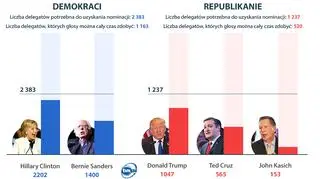 Wyścig o nominację w obozie demokratów i republikanów
