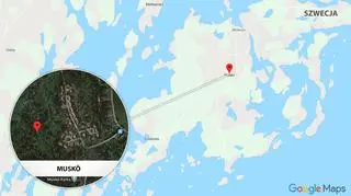 Wyspa Muskö jest położona na południe od Sztokholmu 