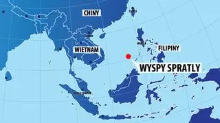 Wyspy Spratly są jednym z ognisk sporu na Morzu Południowochińskim