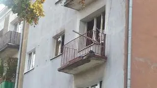 Z okien wyleciały szyby