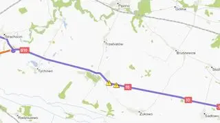 Z powodu wypadku policja kieruje samochody na objazd przez Żukowo