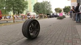 Z samochodu urwało się koło
