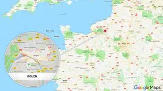 Zakłady chemiczne Lubrizol znajdują się w Rouen na północy Francji