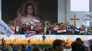 Zakończenie mszy na Błoniach