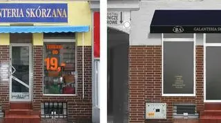 Zamiast pstrokatych okien i dwóch szyldów, minimalistyczny daszek