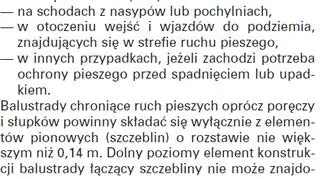 Zapisy dotyczące barierek 