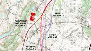 Zaproponowane warianty obwodnicy podczas konsultacji