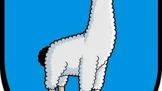 Żart: lama w nowym herbie Bierunia