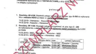 Zarządzenie wykonania lotu po korekcie 