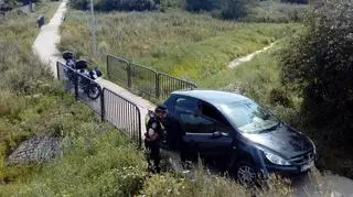 "Zatrzymały go dopiero schody"