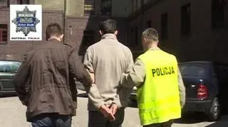Zatrzymany mężczyzna trafi teraz za kraty (fot. KWP Wrocław)