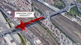 Zawalił się około 400-metrowy odcinek wiaduktu