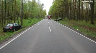 Zderzenie czołowe w Żyglinku