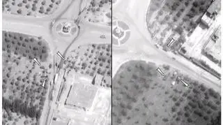 Zdjęcia przedstawiające działania w mieście Idlib 4 i 5 kwietnia (U