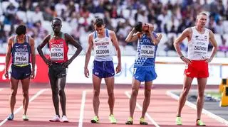 Zdjęcie pojedyncze - III miejsce w kategorii SPORT. Londyn. Zawodnicy przygotowujący się do startu w półfinale biegu na 3000 m z przeszkodami podczas Mistrzostw Świata w Lekkiej Atletyce. 6 sierpnia 2017