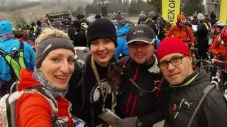 Zdjęcie przed startem. Jeszcze się uśmiechamy