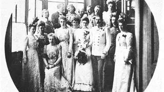 Zdjęcie ślubne arcyksięcia Ferdynanda i Zofii