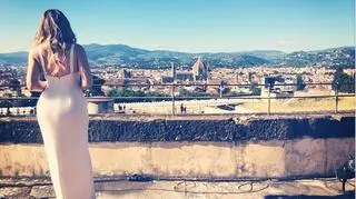 Zdjęcie z florenckiej twierdzy na swoim koncie na Instagramie zamieściła Khloe Kardashian, siostra Kim