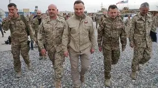 Zdobywacie wolność dla Polski - mówił prezydent Duda do stacjonujących w Afganistanie żołnierzy