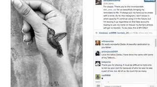 Zelda Williams opublikowała zdjęcie tatuażu na jednym z portali społecznościowych