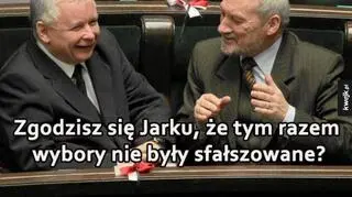 "Zgodzisz się Jarku, że tym razem wybory nie były sfałszowane"