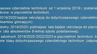 Zmiany w technikum