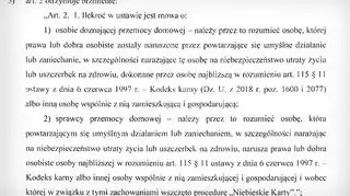 Zmieniony artykuł 2 w projekcie nowelizacji ustawy o przemocy w rodzinie
