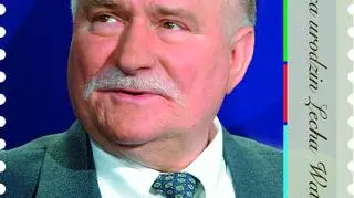 Znaczek pocztowy wydany z okazji 70. urodzin Lecha Wałęsy