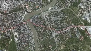 Zobacz całą trasę nadajnika GPS od godz. 9:49 rano do godz. 23:30