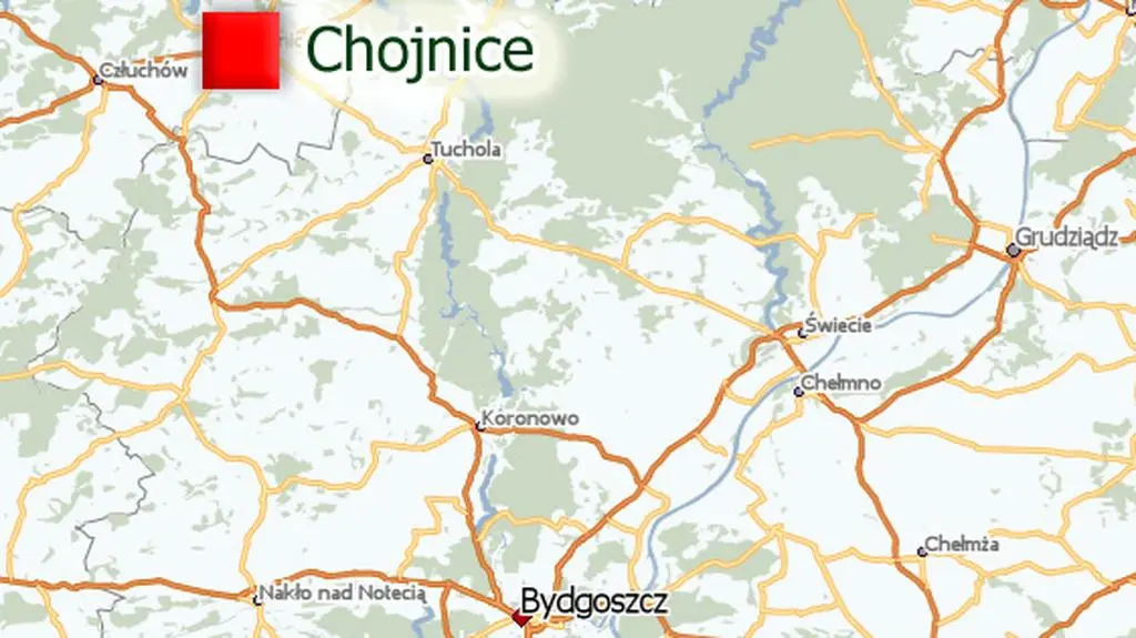 Zobacz Chojnice na mapie
