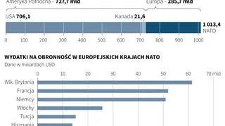 Żołnierze i wydatki na obronę w NATO