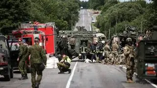 Żołnierze trafili do szpitala w Kownie