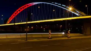 Żółty wiadukt w Gdańsku 