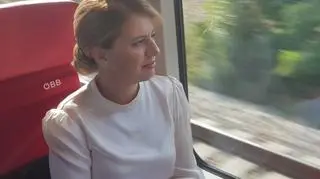 Zuzana Czaputova podczas podróży do Wiednia