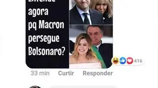 Zwolennik Jaira Bolsonaro zakpił z wyglądu Brigitte Macron