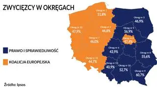 Zwycięzcy w okręgach