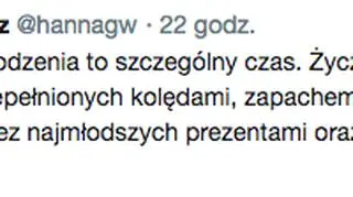 Życzenia świąteczne od Hanny Gronkiewicz-Waltz 