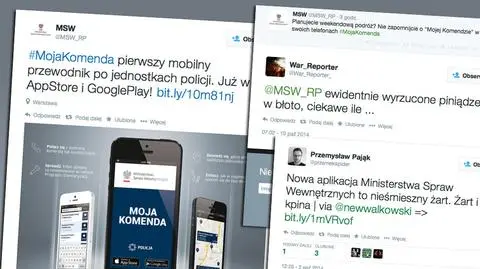 "Żart i kpina". Internauci o aplikacji Moja komenda. MSW odpowiada