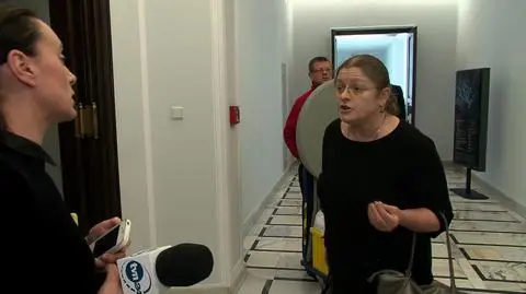 Krystyna Pawłowicz atakuje reporterkę TVN24