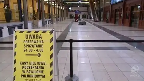 Nocne prace na Dworcu Głównym.
"Trzeba go dobrze posprzątać"