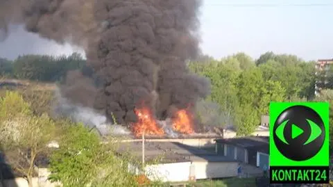 Dym i eksplozje. Ogień w warsztacie