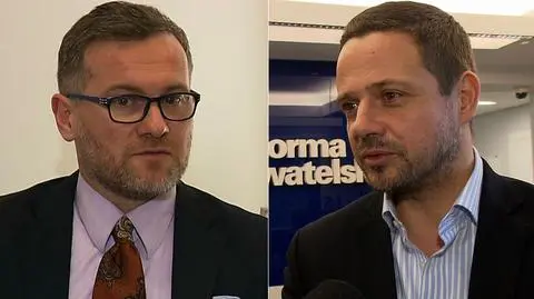 Michał Dzięba i Rafał Trzaskowski