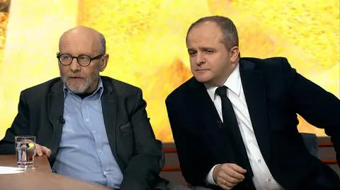 Profesor Paweł Śpiewak i doktor Paweł Kowal w "Piaskiem po oczach"