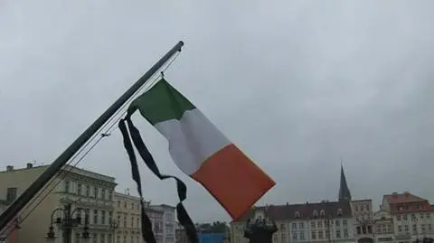 Irlandzkie flagi w Bydgoszczy. Pamiętają o Jamesie