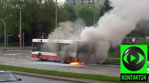 Stanął w ogniu w drodze do centrum handlowego