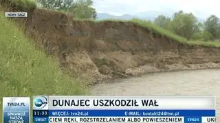 Mieszkańcy Nowego Sącza długo apelowali o naprawę wału 